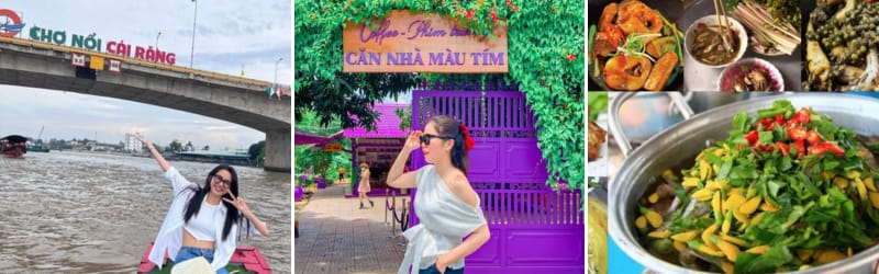 Chợ Nổi Cái Răng - Căn Nhà Màu Tím